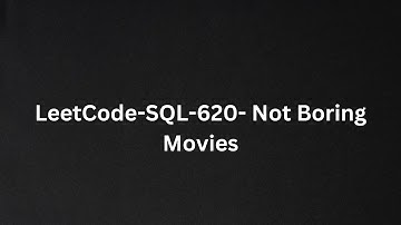 LeetCode-SQL-620 -Not Boring Movies