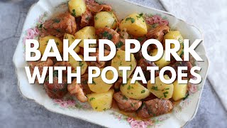 Baked pork with potatoes Recipe | Food From Portugal