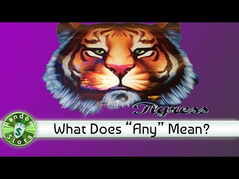 Tigress slot machine, What does Any Mean
