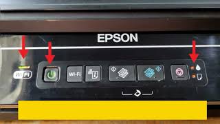 حل مشكل وجود ضوء متقطع في جميع طابعات ايبسون كانون epson canon flash imprimante تصفير  RESET KEY