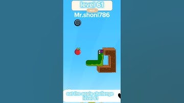 eat the apple challenge level 61 #viral #funnygameplay #gaming #shorts