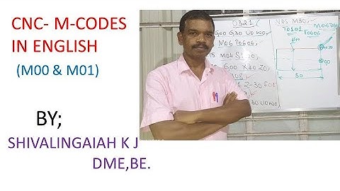 #PART-41#CNC M CODES#M00#M01#SECONDARY CODES#SHIVALINGAIAH K J
