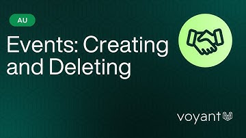 Events: Creating and Deleting