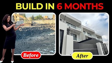 How to Build a House in Ghana in 6 Months | Complete Before & After construction