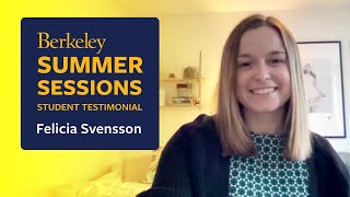 Berkeley Summer Sessions testimonial: Felicia Svensson