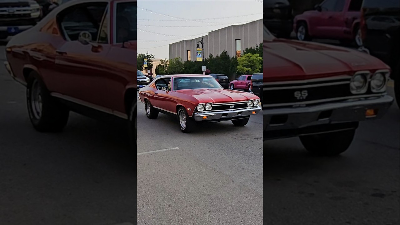 1968 Chevrolet Chevelle SS Classic Car Drive By Engine Sound
