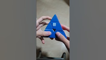 Moyu rs pyraminx but it keeps changing between magnetic and maglev