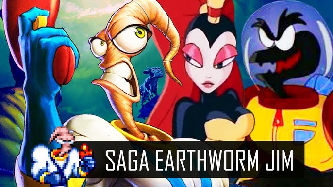 Personagem - A história de Earthworm Jim - Arkade