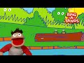 5 Little Speckled Frogs | The Ring-A-Tangs 🥜🐵| Moonbug Kids | Educational Cartoons