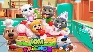 My Talking Tom Friends || Happy birthday day🎂🥳|| Talking Tom Friends Cooking 🍳🍔🥑|| Cooking 🧑‍🍳 #cat