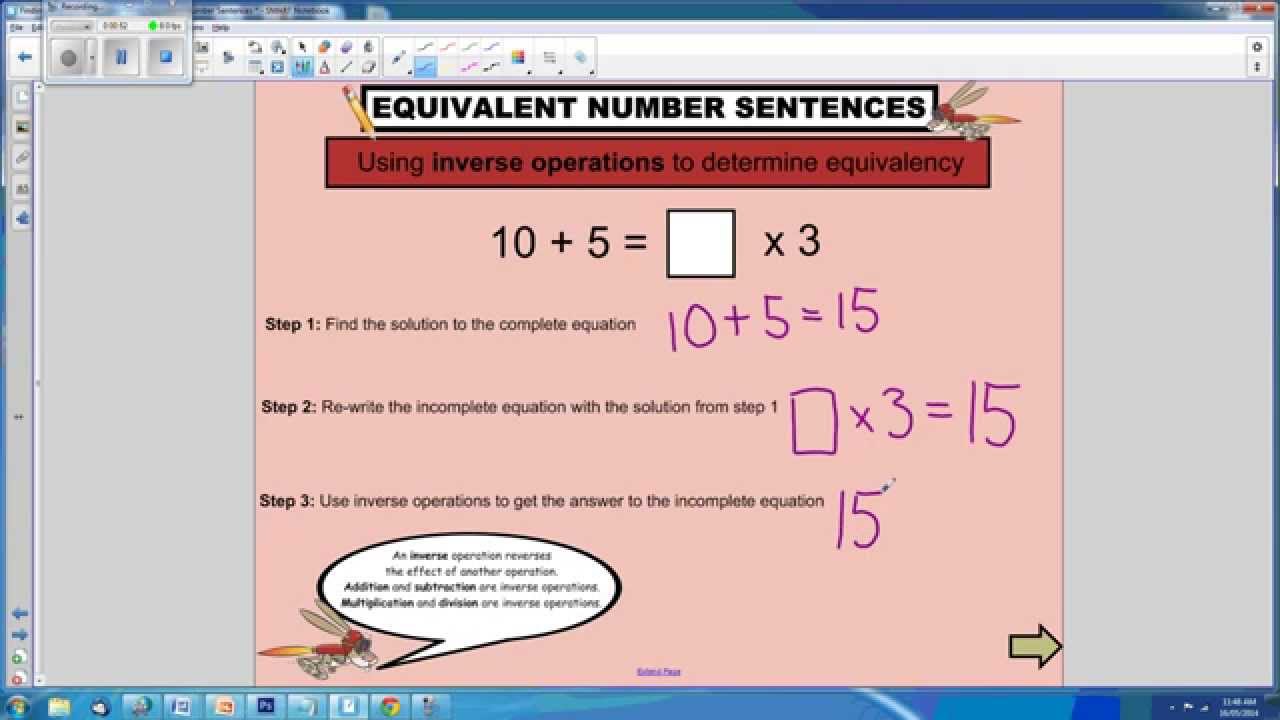 finding-unknown-quantities-using-equivalent-number-sentences-2-youtube
