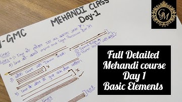 Best Mehndi Class Day 1 ll Basic Elements llGurbaani Mehandi Classes ll #Mehndi #youtube #video