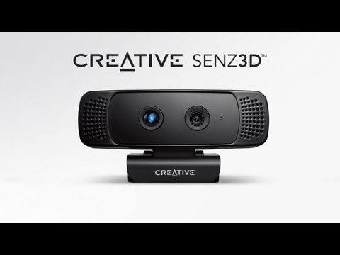 Creative Senz3D depth and gesture camera setup video