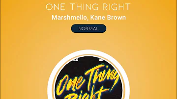 [Beatstar] One Thing Right - Marshmello, Kane Brown / DP 50K