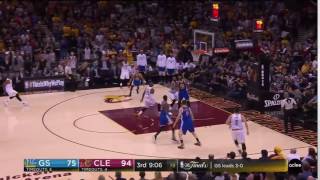 Lebron James Passes To Himself For Dunk Off Board - NBA Finals 2017