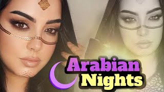 Tiktok Viral Look 1 :  Arabian Night Makeup Tutorial مكياج عربي مستوحى من تحديات تيكتوك#viral