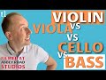 Violin vs Viola vs Cello vs Bass