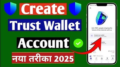 how to create trust wallet account 2025 | trust wallet account kaise banaye 