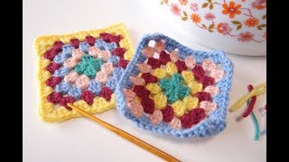 How I crochet granny squares