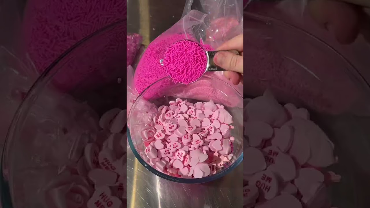Making a Slime Using Only Use Pink Ingredients!