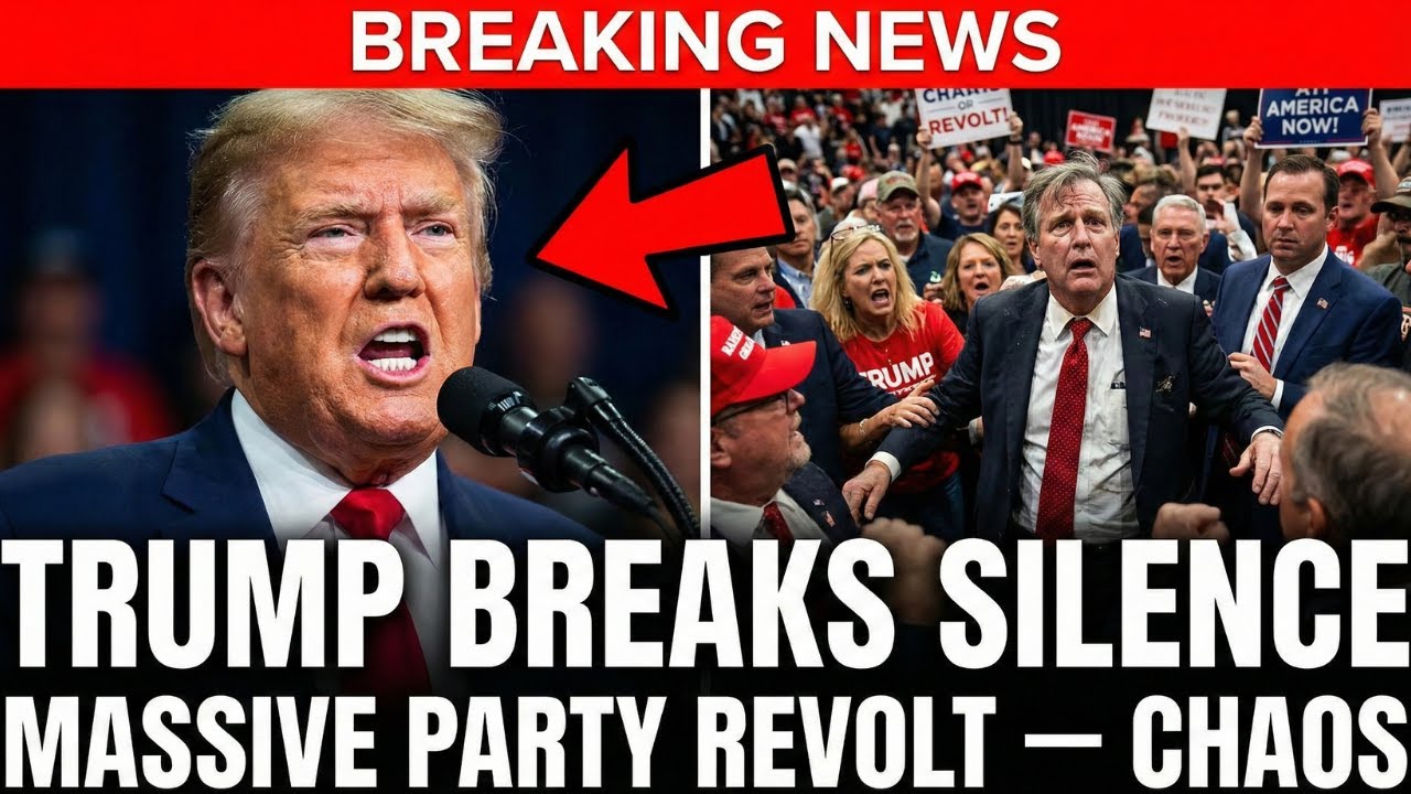 1 MIN AGO: Trump BREAKS SILENCE After Massive Party Revolt — Chaos Ensues