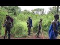 Stick fighting of young boys of mursi tribe