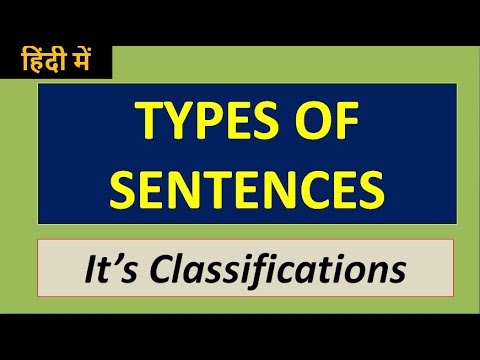 #Typesofsentenceandit'sclassifications, ||types of sentence ||what is