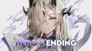 Nightcore - Hero's Ending (Lyrics)