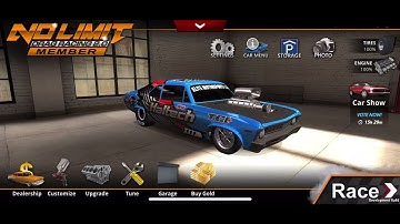 NO LIMIT DRAG RACING 2.0 Chevy nova on 10.5 slicks 5.8 (iOS tune) 1.4.5 (read description)