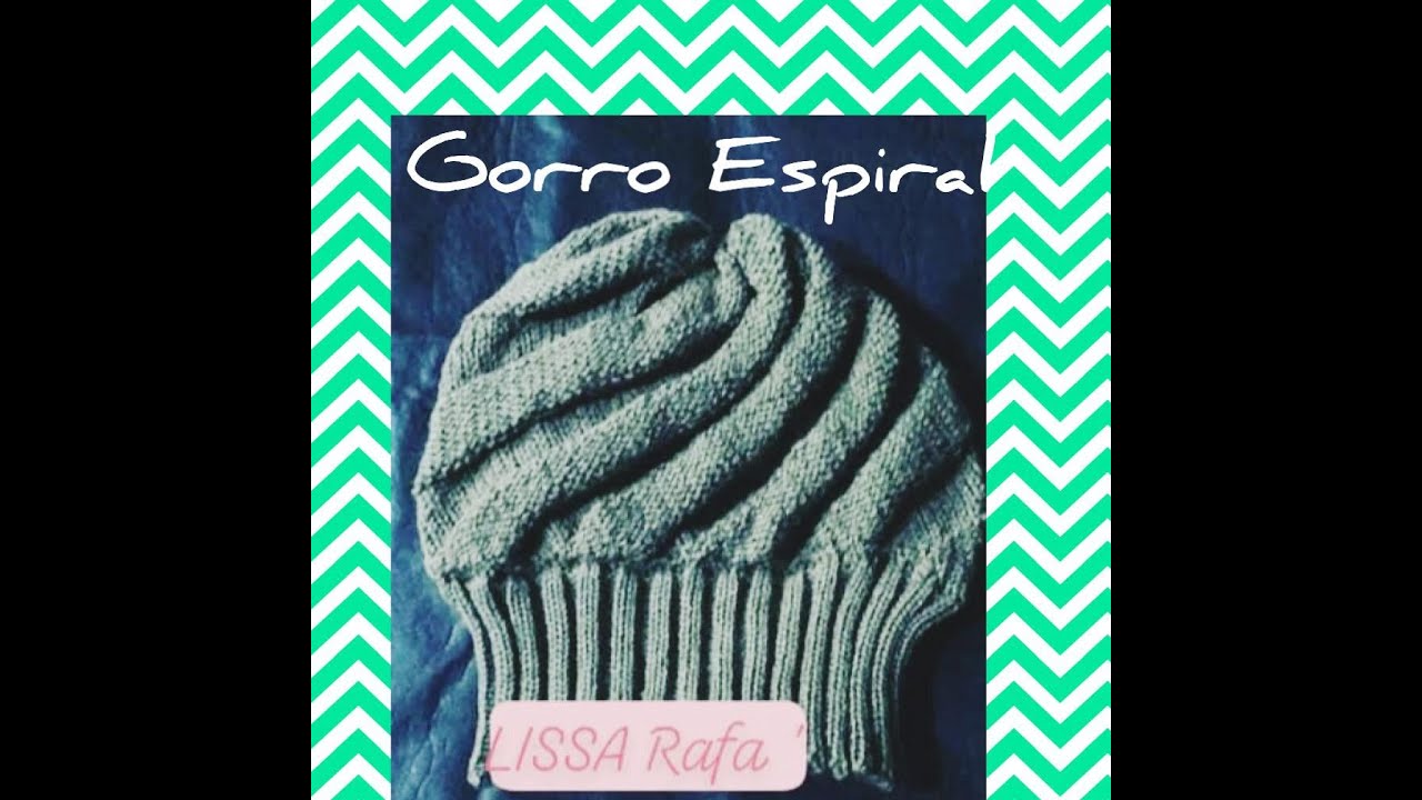 Gorro diagonal, espiral o remolino 🐞🐞🐞🕸🕸🕷