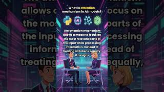 What is attention mechanism in AI models?? | GenAI Interview Question Explained #Shorts