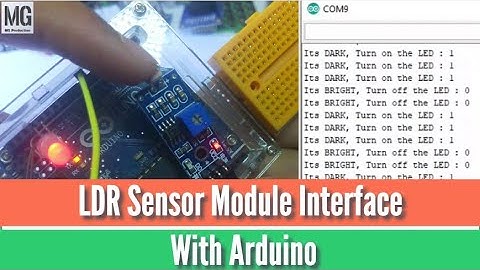 LDR Sensor Module Interface With Arduino