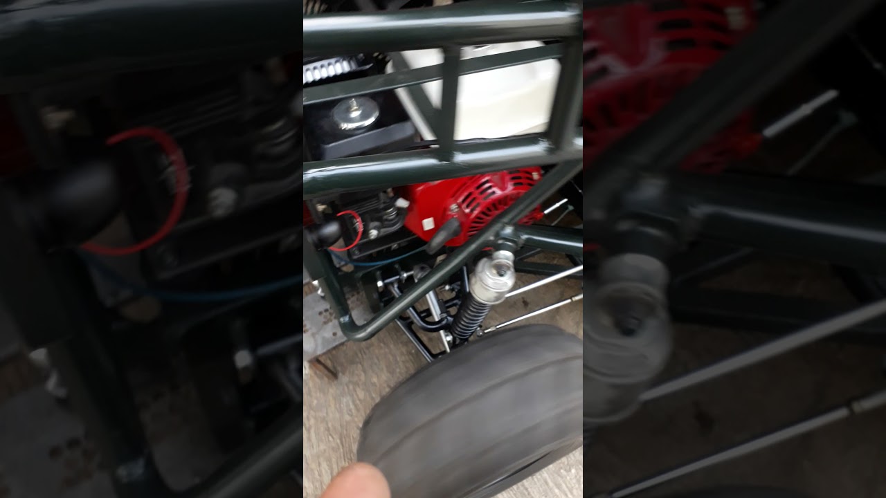 homemade utv, honda gx200,  chain drive differential 