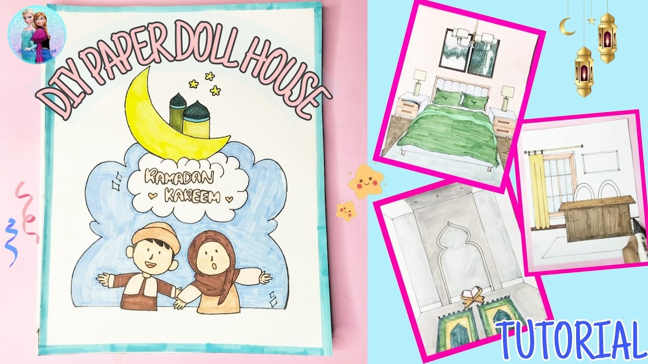 Бумажная тихая книга своими руками ||Как сделать бумажный кукольный домик //бумажные поделки свои...