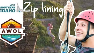 Zip lining along the Snake River! | Twin Falls Idaho |