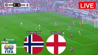 LIVE : Norway vs England | Video Game Simulation | Full Match eFootball Pes 21 screenshot 1