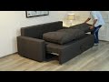 3 seater sofa cum bed with storage