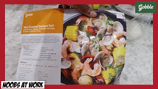 New England Seafood Boil with Shrimp Clams Andouille Sausage & Garlic Bread for Four - Gobble Review by HonestTry TV 24 views 3 months ago 9 minutes, 57 seconds