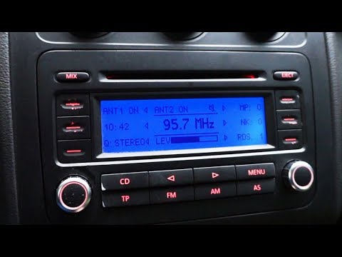 VW RCD300 radio hidden diagnostic menu