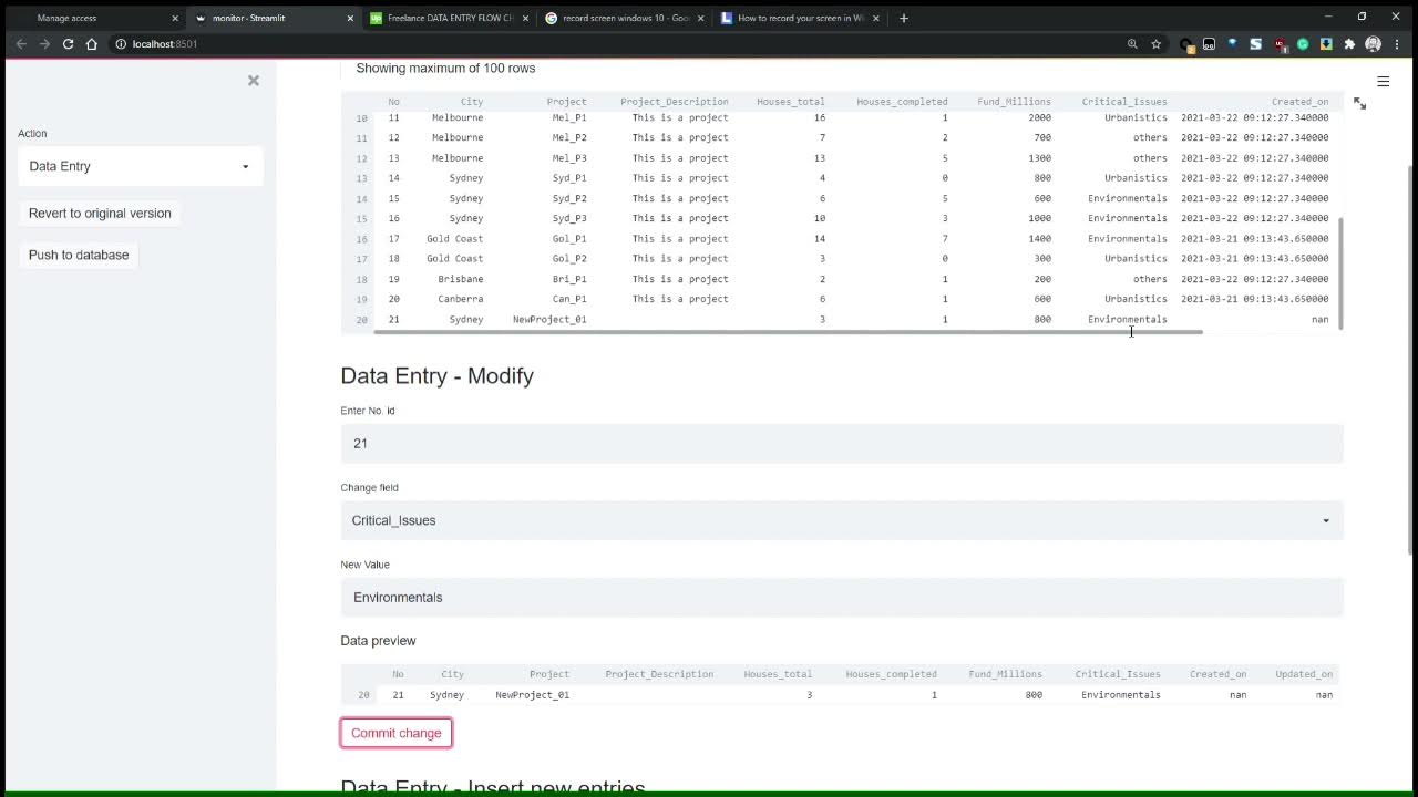 Streamlit project monitor - YouTube