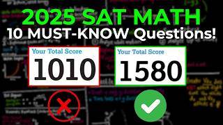 10 Must Know SAT MATH Questions (2024)