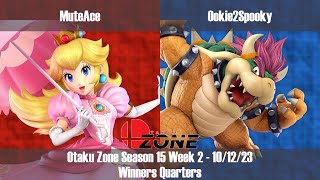 OZone15W2 - WQ - MuteAce [Peach] vs Ookie2Spooky [Bowser]