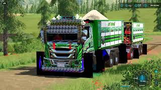 Farming Simulator 22 | IZUZU GIGA 360+ระบบเกียร์ บรรทุกทรายโบลั่นสนั่นป่า