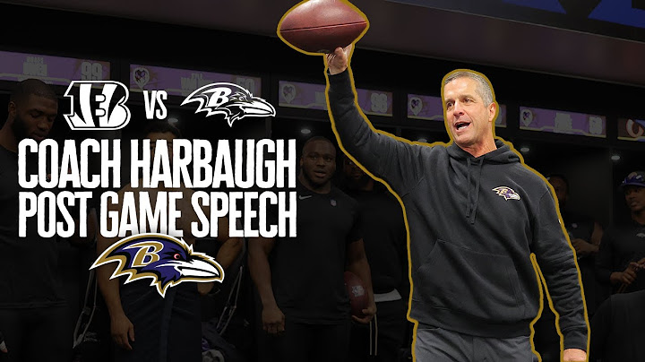 John Harbaugh's Locker Room Speech After Beating Bengals | Baltimore Ravens