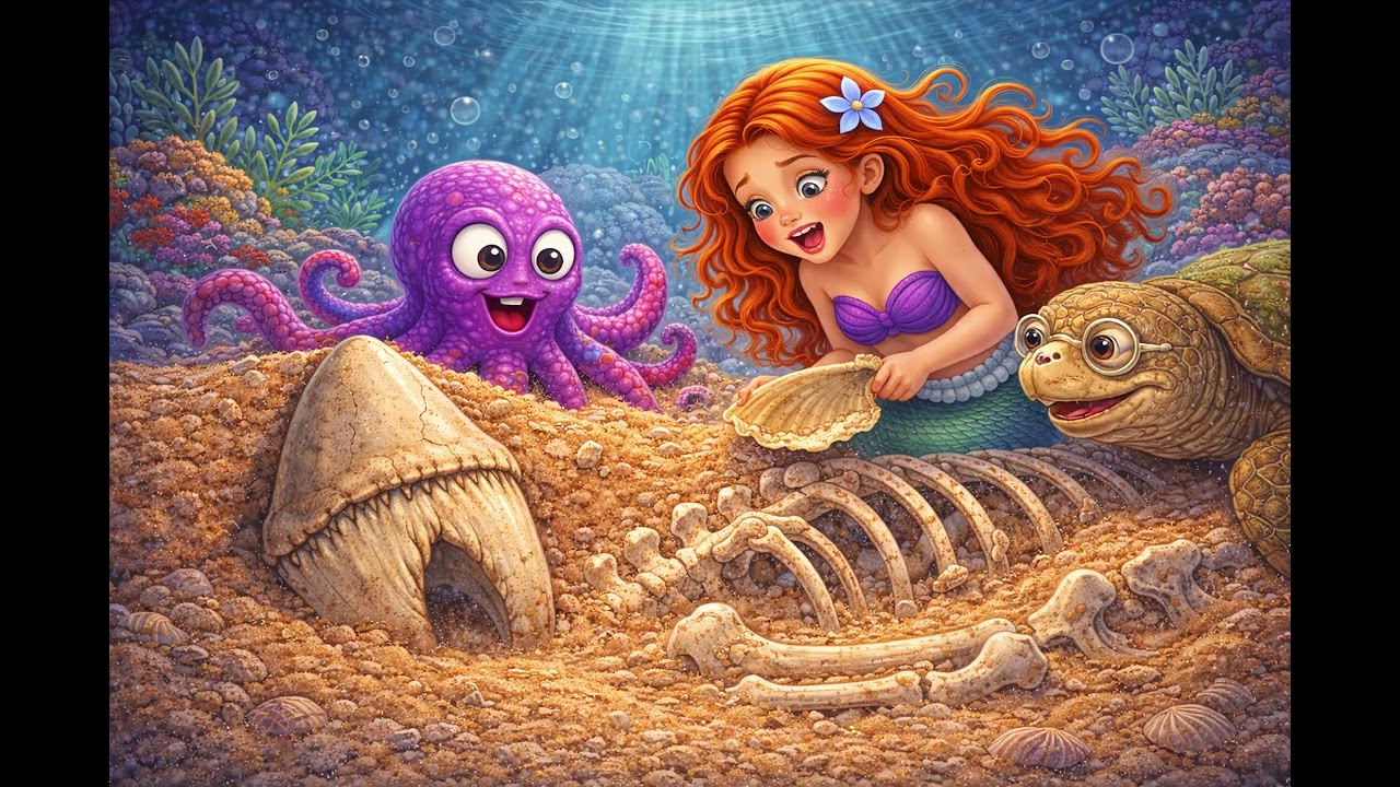 Русалочка Сюзі і дуже… дуже великі кісточки 🦈✨ | Весела підводна пригода для дітей