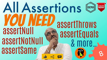 Explained: All JUnit Assertions you need with examples | Android Unit Testing - Part 8