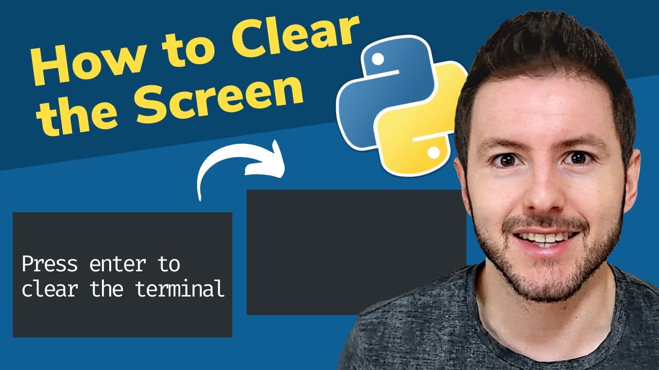 Clear terminal. Clear Python. How to Clear Terminal.