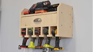 Build a Cordless Drill Charge Station and Tool Organizer