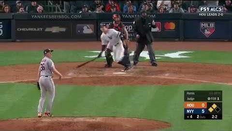 Aaron Judge CRUSHES 3-Run Home Run to give Yankees 8-0 lead over Astros - ALCS Game 3
