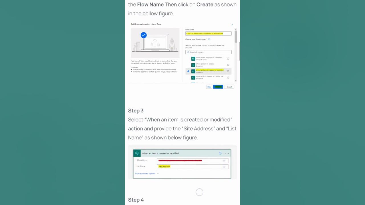 How to copy list items with attachment to another list using power